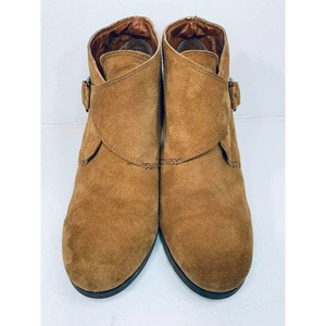Lucky Brand‎ Women Honey Brown Wedge Slip Boot  7.5